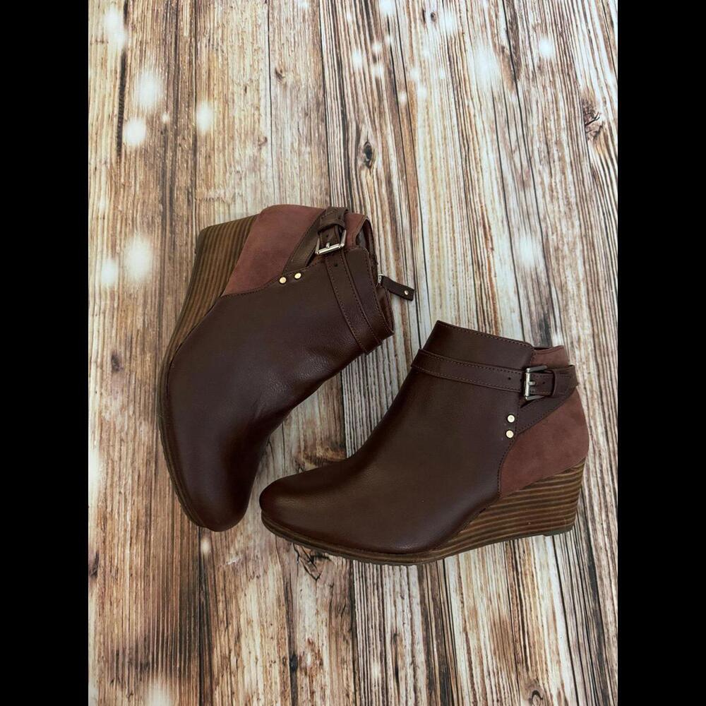 Dr Scholl's Women’s Double Boot in Copper Brown - Size 7.5M